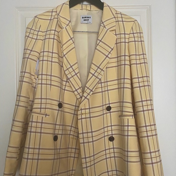 Sunday Best Jackets & Blazers - COPY - Sunday Best butter yellow blazer